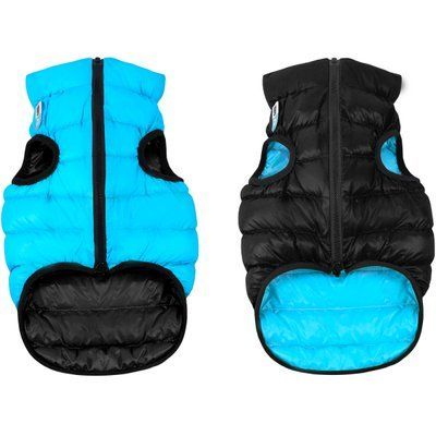 Курточка для собак AiryVest двостороння, чорно-блакитний, XS 30, чорно-блакитний
