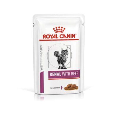 Royal Canin RENAL BEEF лікувальні консерви для кішок з нирковою недостатністю ЯЛОВИЧИНА, 85г, 85г