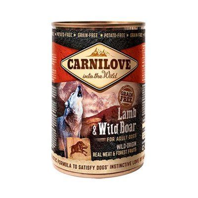 Carnilove LAMB & WILD BOAR консерви для собак з ягням та диким кабаном, 400 г, 400г
