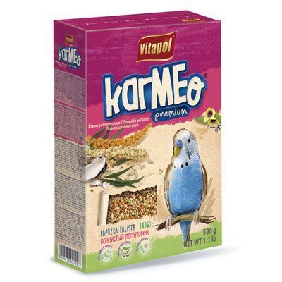 ВІТАПУЛ корм KARMEO для хвилястих папуг, 500г