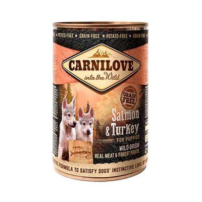 Carnilove SALMON & TURKEY PUPPY консерви для цуценят з лососем та індичкою, 400 г, 400г