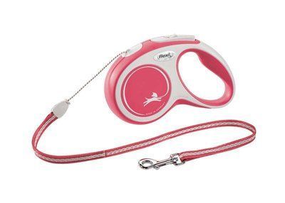 Рулетка FLEXI NEW COMFORT S 5m/12кг (трос) красная