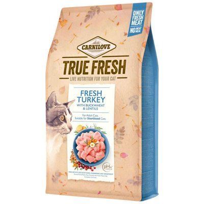 Carnilove True Fresh Cat Fresh Turkey сухий корм для котів ІНДИЧКА, 4,8 кг