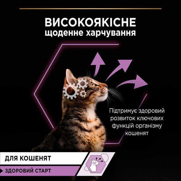 Pro Plan Kitten Healthy Start Turkey вологий корм для кошенят шматочки в паштеті ІНДИЧКА, 75г, 75г