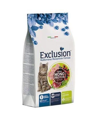 Exclusion Cat Adult Chicken сухий монопротеїновий корм для кішок, КУРКА, 300г