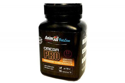 AnimAll VetLine OMEGA PRO добавка для собак та цуценят малих порід, 90 табл., 90 табл.