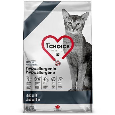 1st Choice Adult Hypoallergenic ГІПОАЛЕРГЕННИЙ КАЧКА БАТАТ без злаків сухий корм для котів, 1,8кг