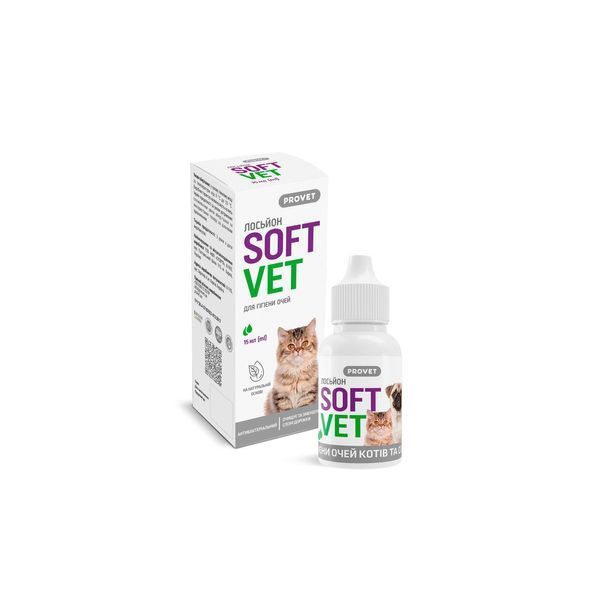 PROVET SOFTVET Лосьйон для гігієни очей котів і собак , 15мл