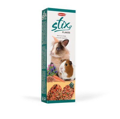 Padovan (Падован) Stix Flakes Coniglietti ласі палички для морських свинок, шиншил, 100 г, 100г