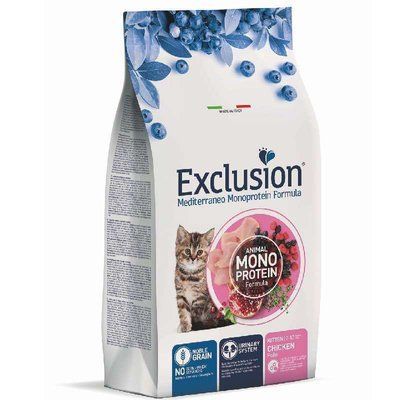 Exclusion Cat Kitten Chicken сухий монопротеїновий корм для кошенят, КУРКА, 300г