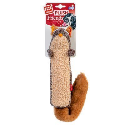 GiGwi Plush Іграшка для собак Білка з пищалкою, текстиль, 29см