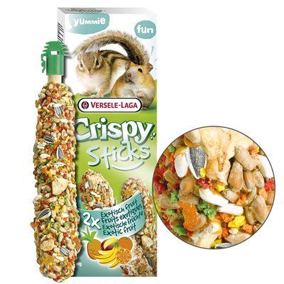 Versele-Laga Crispy Sticks Exotic Fruit КРІСПІ ЕКЗОТИЧНІ ФРУКТИ ласощі для хом&rsquo;яків, білок 2х55г, 110 г