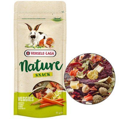 Versele-Laga Nature Snack Veggies НАТЮР СНЕК ОВОЧИ додатковий корм ласощі для гризунів, 85г, 85г