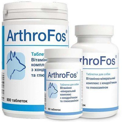 Dolfos ArthroFos - Вітамінно-мінеральний комплекс для собак з глюкозаміном і хондроїтином, 800 табл.