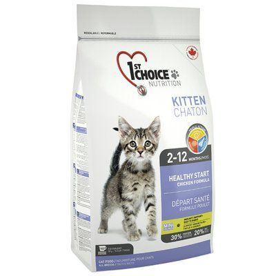 1st Choice Kitten Healthy Start ФЕСТ ЧОЙС сухий корм для кошенят з куркою, 2,72кг