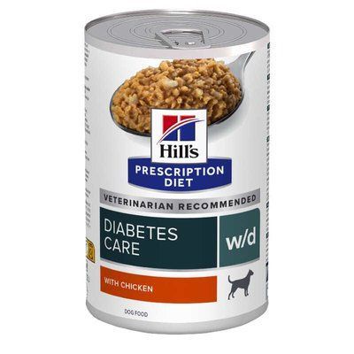 Hill's Prescription Diet w/d Digestive/Weight/Diabetes Лікувальні консерви для собак КУРКА, 370г, 370 г