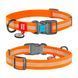 WAUDOG Waterproof Нашийник водостійкий світловідб, пластикова пряжка, S, Ш 15 мм, Д 23-35см помаранч, S, Ш 15 мм, Д 23-35 см, Оранжевый