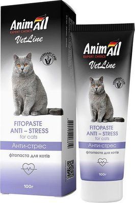 AnimAll VetLine Фітопаста Анти-стрес для кішок, 100 г, 100г