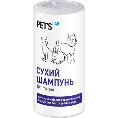 Collar (Коллар) Pet`s Lab - Сухий шампунь для тварин, 180г, 180г