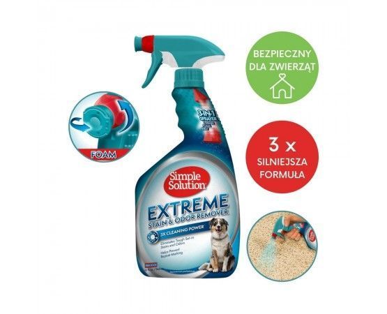Simple Solution EXTREME STAIN+ODOR REMOVER - надпотужний засіб для нейтралізації запахів та плям, 945 мл