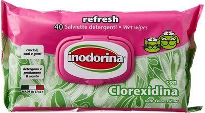 Inodorina Salv Refresh Clorexidina - Серветки з хлоргексидином, 40 шт, 40 шт.