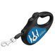 WAUDOG Поводок-рулетка для собак R-leash, рисунок "Патрон", S, до 15 кг, 5 м, светоотражающая лента