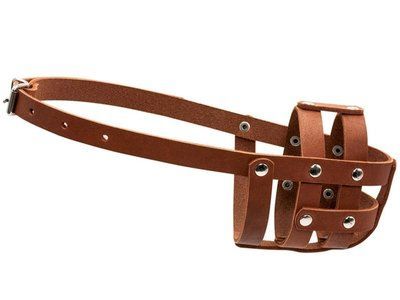 Намордник мякий "CoLLaR" №0 (спаниель), кожа, коричневий