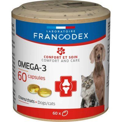 Francodex Omega-3 капсулы для кошек и собак, 60 капс.