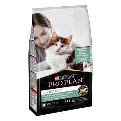 Purina ProPlan Kitten LiveClear Turkey корм для кошенят, зменшення алергенів на шерсті ІНДИЧКА,1,4кг, 1,4 кг