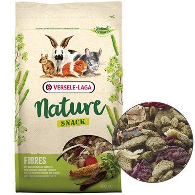 Versele-Laga Nature Snack Fibres ВЕРСЕЛЕ-ЛАГА НАТЮР КЛІТКОВИНА додатковий корм для гризунів, 500г, 500г