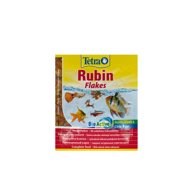 Корм Tetra Rubin Flakes для акваріумних рибок, для забарвлення, 12 г (пластівці), 12 г