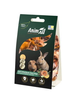 AnimAll Ласощі для гризунів, 50 г. Cушений гарбуз, 50г