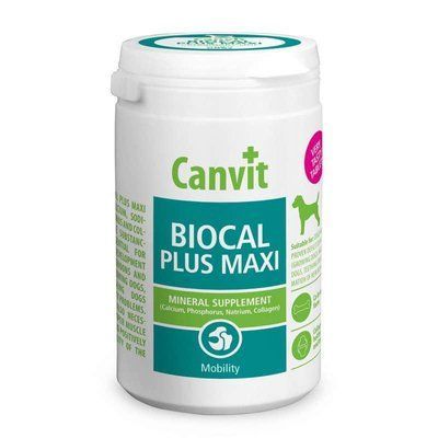 Canvit Biocal Plus Maxi (Біокаль Плюс Максі) мінеральна кормова добавка для собак, 76 табл (230 г), 76 табл (230 г)