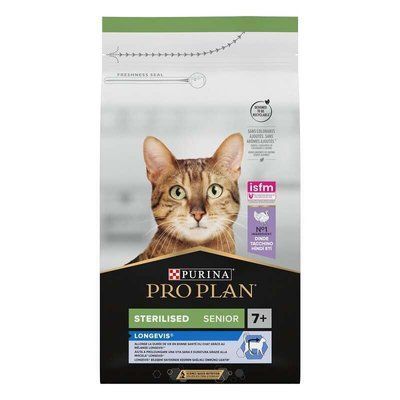 Purina Pro Plan Sterilised Senior 7+ корм для стерилізованих кішок старше 7 років ІНДИЧКА, 10кг