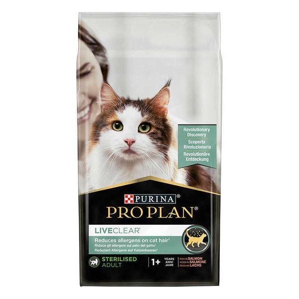 Purina ProPlan Adult LiveClear Sterilised корм для стерил. кішок, зменшення алергенів ЛОСОСЬ, 1,4кг, 1,4 кг