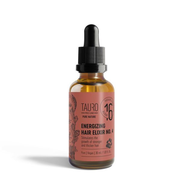 Tauro Pro Line Pure Nature Energizing Hair Elixir No.4 Еліксир для стимуляціії росту шерсті, 30 мл, 30мл