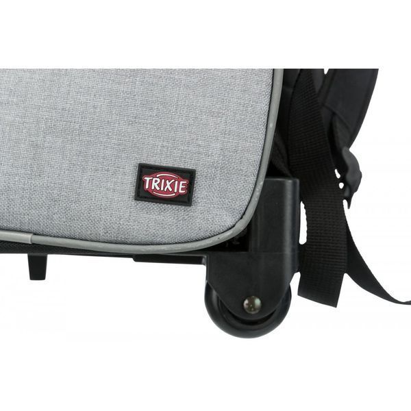 Trixie Trolley Сумка-рюкзак для собак до 8кг з поліестеру чорна/сіра, (32х45х25 см), 32х45х25 см