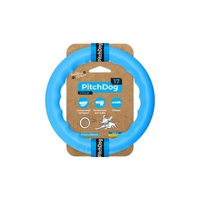 Collar (Коллар) PitchDog - Кільце для ігор та апортування 17см, 17 см, голубой