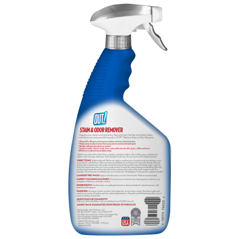 Out! Stain & Odor Remover Спрей для видалення плям та запахів від тварин, 945 мл, 945 мл