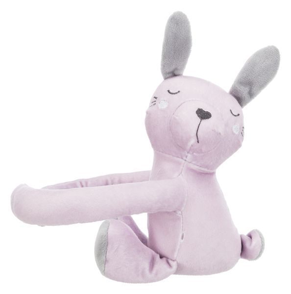 Trixie Junior Cuddly Set Набір для цуценяти килимок + іграшка кролик, сірий/бузковий, 75х50см, 75x50 см