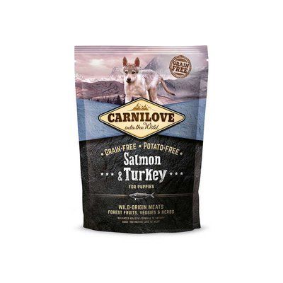 Carnilove SALMON & TURKEY PUPPY (ЛОСОСЬ ТА ІНДИЧКА) корм для цуценят, 1,5кг