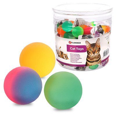 Flamingo Bounce Ball іграшка для котів, м'яч стрибунець, латекс