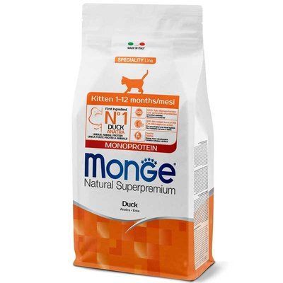 Monge Cat Monoprotein Kitten Duck сухий монопротеїновий корм для кошенят КАЧКА