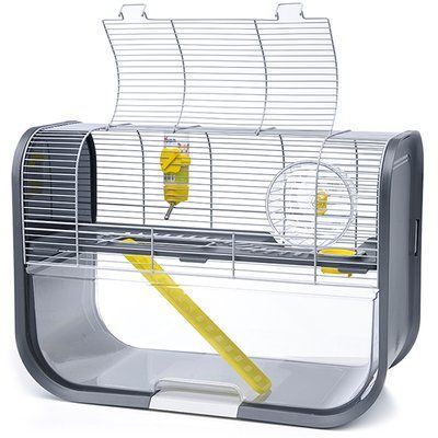Savic Geneva Hamster САВІК ЖЕНЕВА клітка для хом&rsquo;яків 60x29x44 см, 60 (Д) x 29 (Ш) x 44 (В) см, Cветло-серый - антрацит