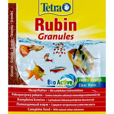 Корм Tetra Rubin Granules для акваріумних рибок, для яскравості забарвлення, 15 г (гранули), 12 г