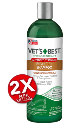Vets Best FLEA & TICK SHAMPOO шампунь від комах для собак, 355 мл, 355мл