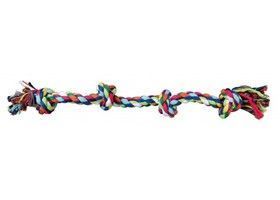 Trixie PLAYING ROPE іграшка для собак апорт-канат, 4 вузли, 54см/360г, 54см/360г, в асортименті
