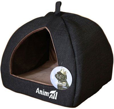 Будиночок AnimAll Piter M для собак, сірий, 41&times;41&times;32 см