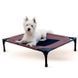 K&H Original Pet Cot & Cover каркасний лежак-батут для собак, шоколадний, M, 63х81x18 см, S - 43х56x18 см