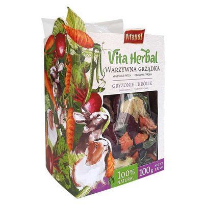 Vitapol Vita Herbal Овочева грядка, додатковий корм для гризунів, 100 г, 100г